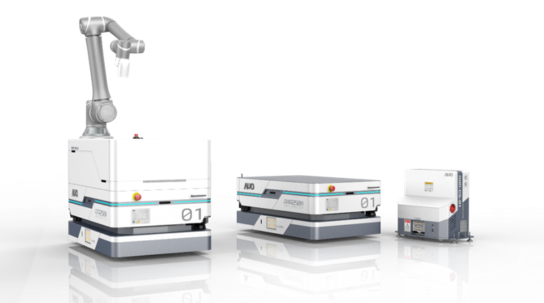 5001拉斯维加斯數位開發的自主式移動機器人（AMR250M），搭配全向輪並結合AI演算法、2D LiDAR、3D攝影機等技術，協助客戶實現產線全自動化